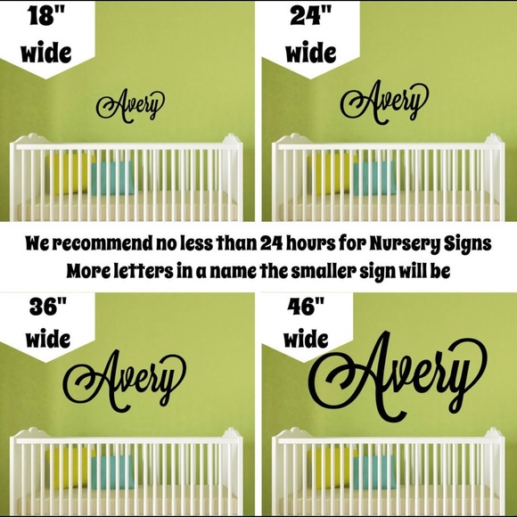 Custom Large Wooden ‘Andrew’ Name Sign 36” Wide Painted White - Nursery/Backdrop - Picture 9 of 9